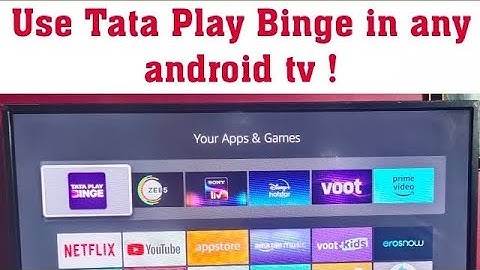 install and use Tata play binge app in any other android tv or firetv stick