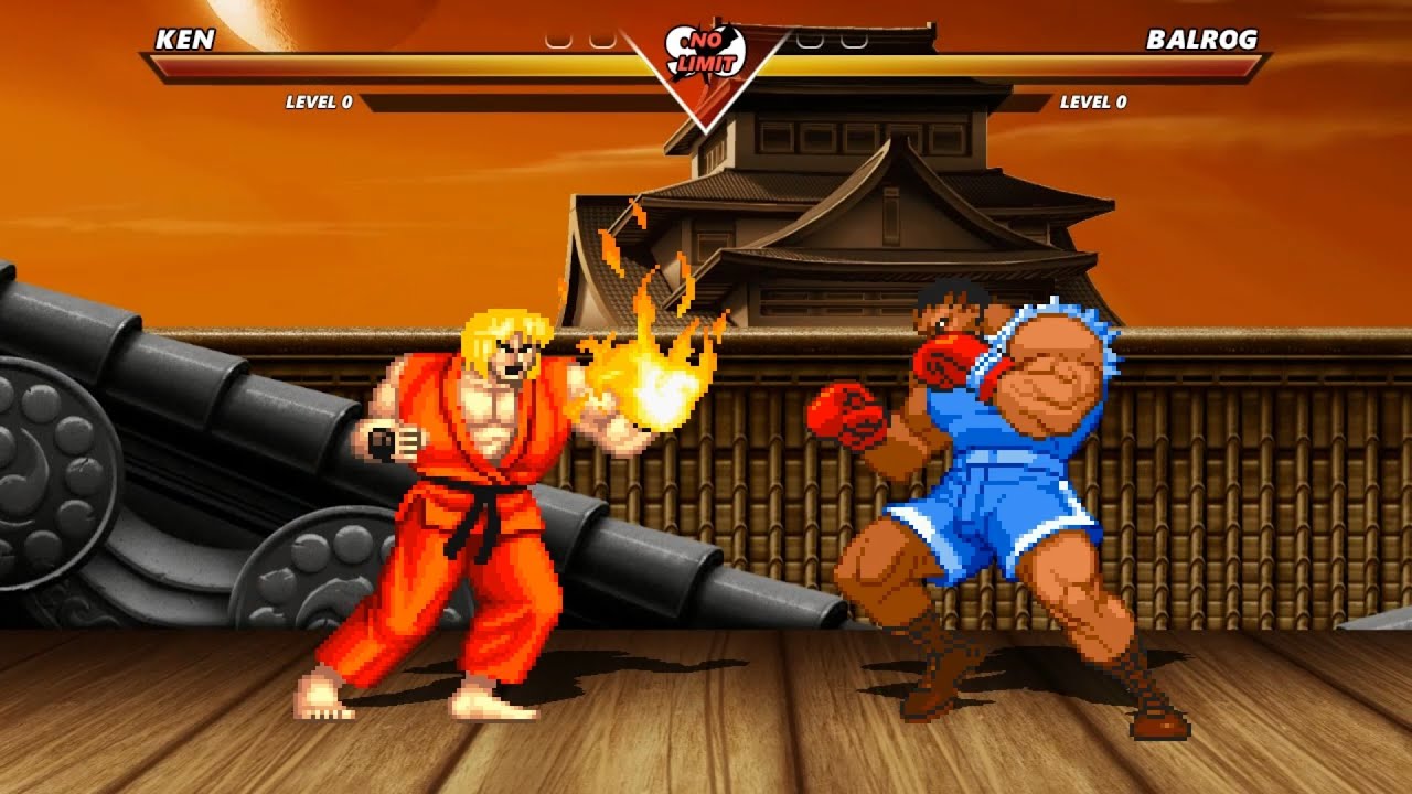 KEN vs BALROG - High Level Awesome Fight!