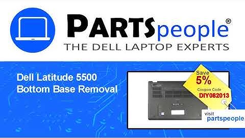 Dell Latitude 5500 (P80F001) Bottom Base How-To Video Tutorial