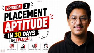 Episode 01 | Aptitude in 30 Days Telugu | Placement Aptitude Preparation in Telugu