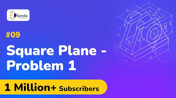 Problem 1 Based on Square Planes - Projection of Planes - Engineering Drawing