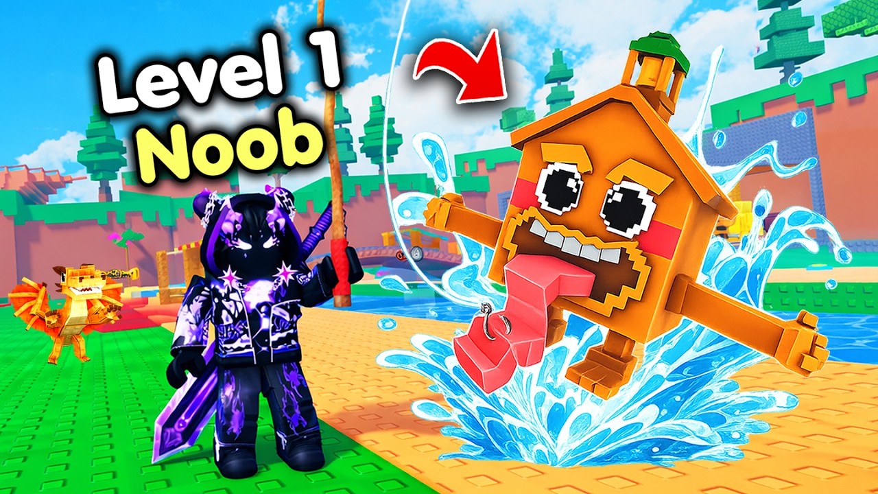 Starting Over as NOOB with OP SECRET in Catch Brainrots From River! (Roblox)