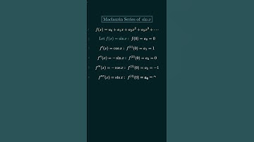 Maclaurin Series of sinx