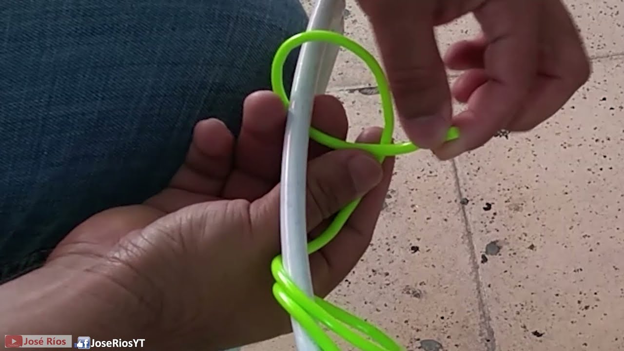 Como hacer el nudo inicial para tejido de Sillas Acapulco. Explicación detallada.