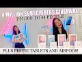 4 MILLION GIVEAWAY PLUS VIDEO CALL WITH FANS!! (44,000 to 44 people + PHONE TABLETS and AIRPOD!)