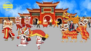 Animasi perayaan imlek 2024 gong xi fa cai