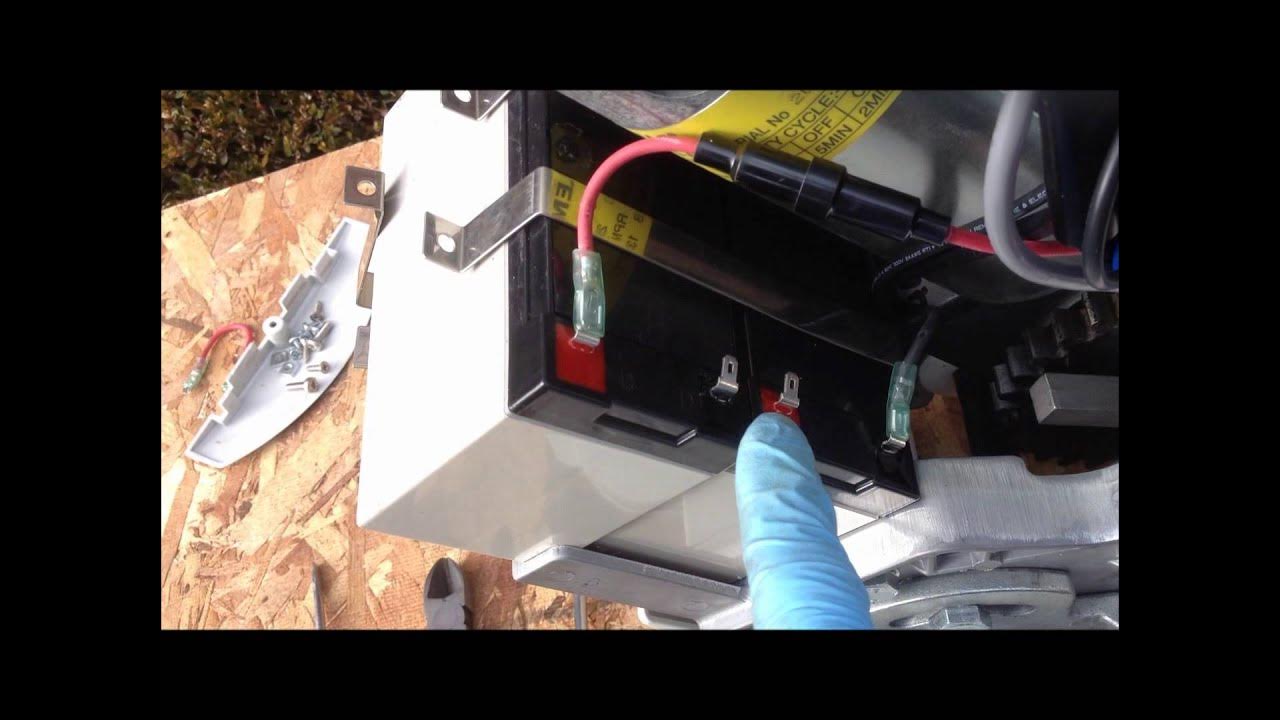 How to replace stairlifts batteries on Acorn Superglide 120 - YouTube