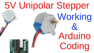Unipolar stepper motor working principle and practical with Arduino UNO and ULN2003 (part 1)