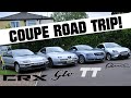 Retro Coupe Roadtrip! [Ft. Honda CRX | Alfa Romeo GTV | Audi TT | Ford Puma]