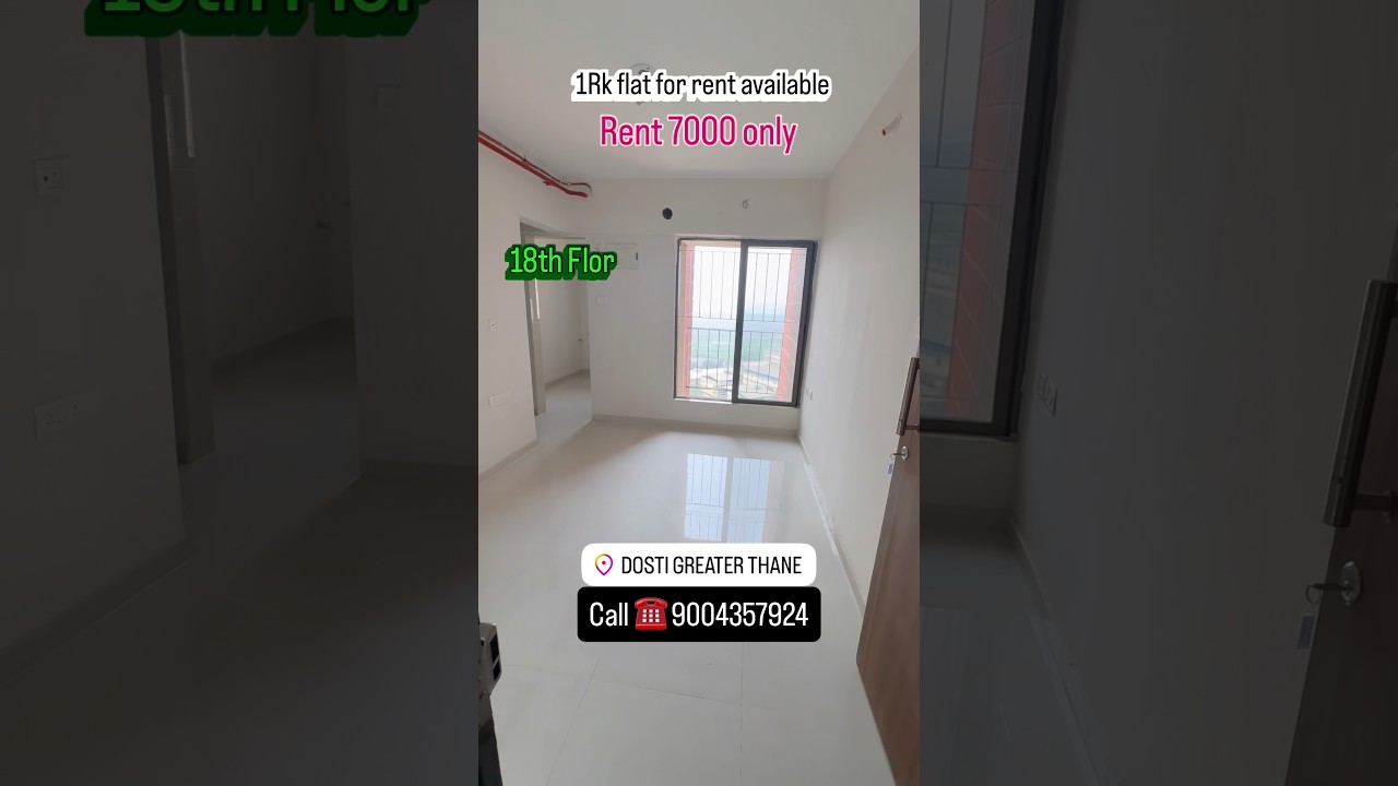 1 Rk flat for rent in dosti greater thane 7000 only 