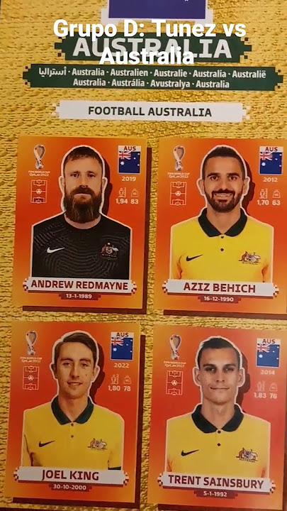 Grupo D: Túnez vs Australia 7hs #mundial #mundial2022 #panini #album #qatar2022 #shorts