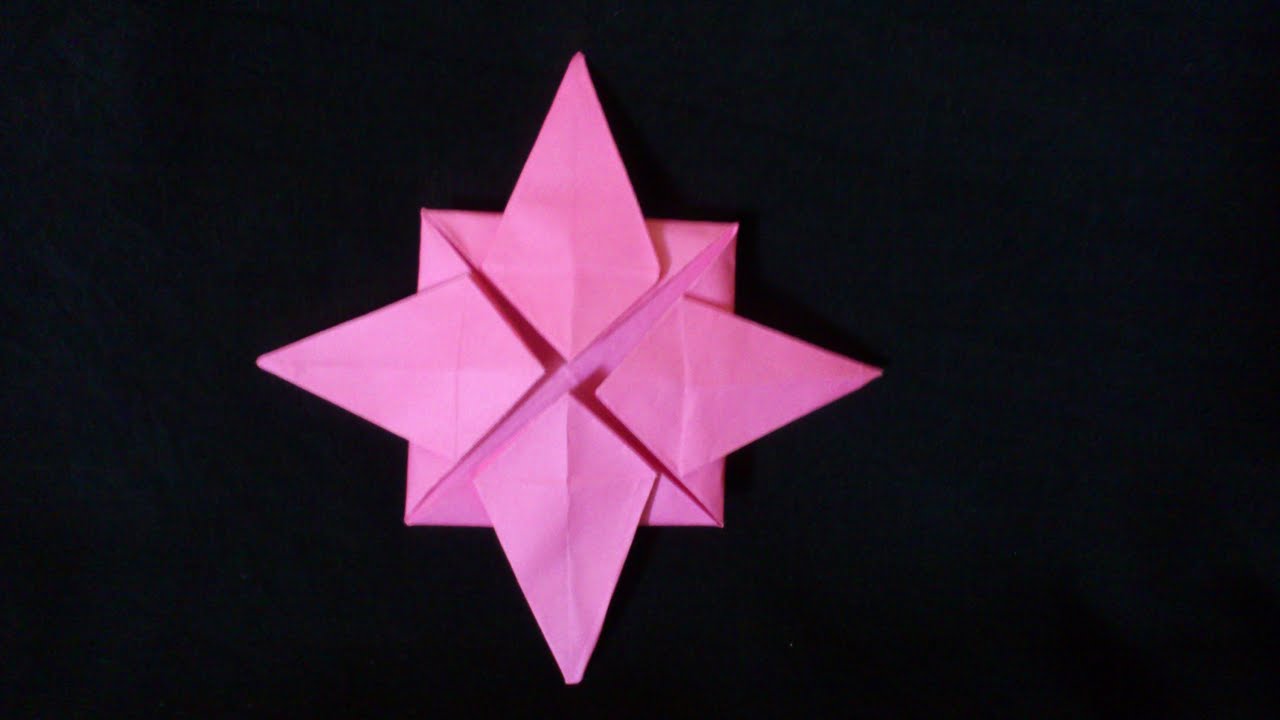  Cara Membuat Origami Bintang  Utara Origami  Shuriken 