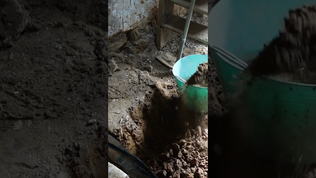 250 year old clay floor removal