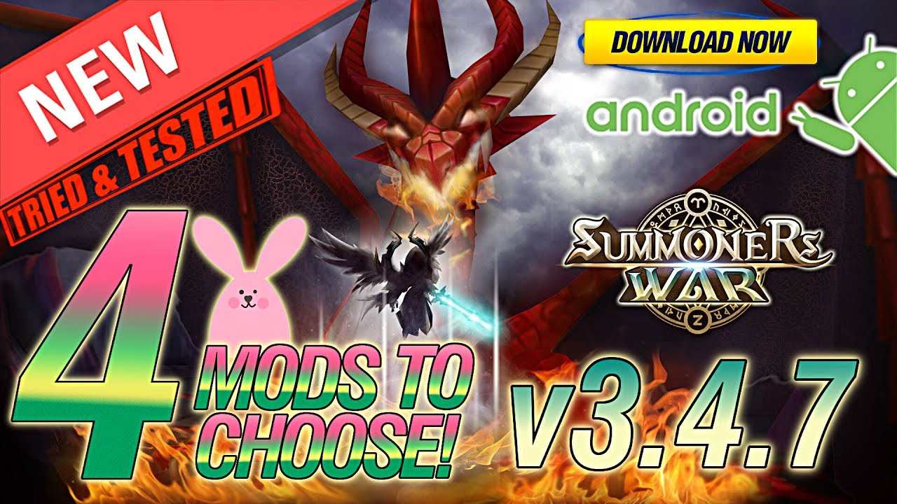 Summoners War: Sky Arena (v3.4.7) ★ 4 MODS TO CHOOSE! GOD MODE, DUMB ENEMIES & MORE!!! ★ 16.06.2017