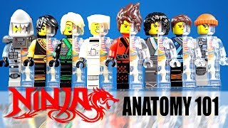 Ninjago Movie Anatomy 101 Half Solid Half Transparent Unofficial LEGO Minifigures