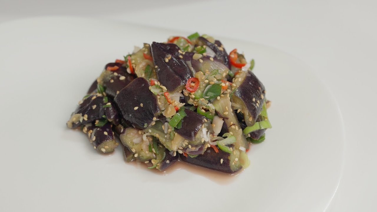 가지나물무침 레시피 1탄(삶은 가지)