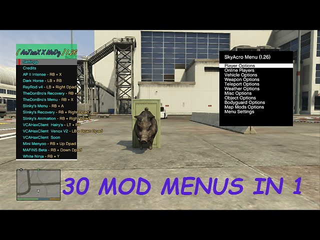 Xbox 360 GTA 5 1.26/TU26 Online/Offline Mod Menu + Download 