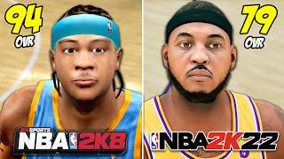 Mid Range Shot With Carmelo Anthony In Every NBA 2K!