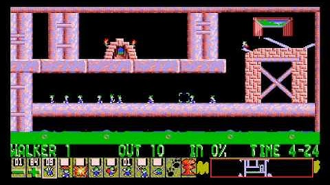 Lemmings Reverse Now use miners and climbers