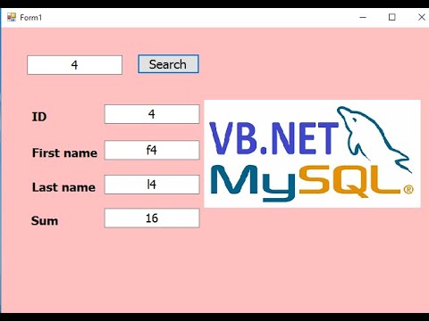 VB.net: Add MySQL extension and retrieve data from MySQL Database and display in textbooks