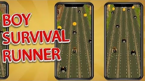 boy survival runner unity source code - unity project - unity game