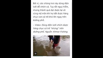 Clip: Dùng điện lưới chích được hàng chục cá trê 