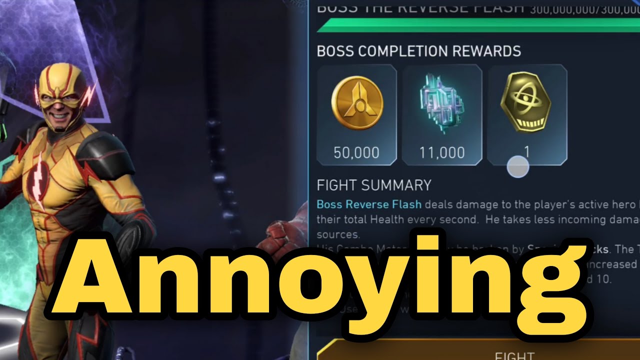 My problem with Boss REVERSE FLASH in League Raids | Injustice 2 Mobile