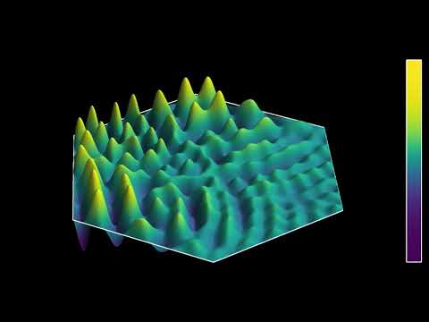 Schrödinger's equation in a hexagon (3D rendering)
