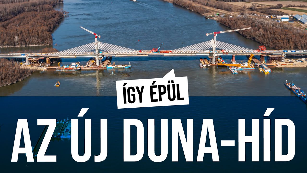 Zajlanak a befejező munkálatok Magyarország egyik legmodernebb új hídján