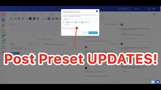 UPDATES ARE LIVE For The Post Preset Feature. Thank You For Your Feedback!