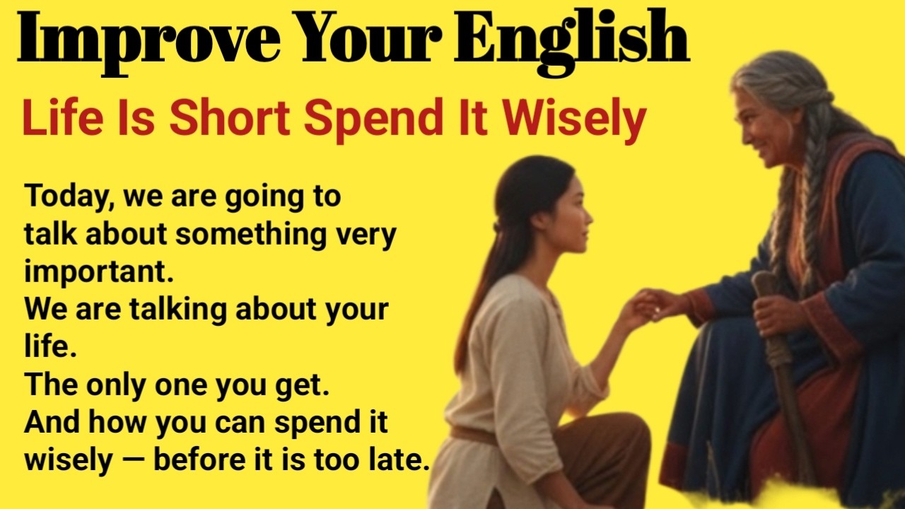 Life Is Short – Spend It Wisely | Improve Your English Fluency #englishfluency #learnenglish