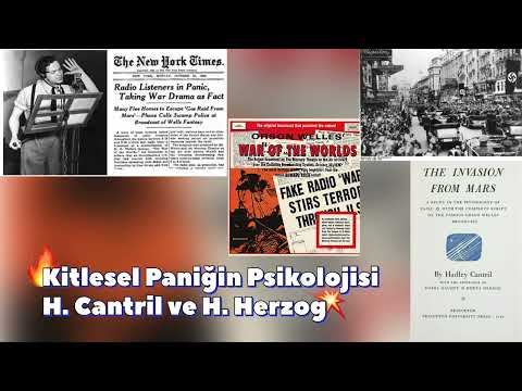 Kitlesel Paniğin Psikolojisi: H. Cantril ve H. Herzog I #radyoyayını #cantril #herzog #kitleselpanik