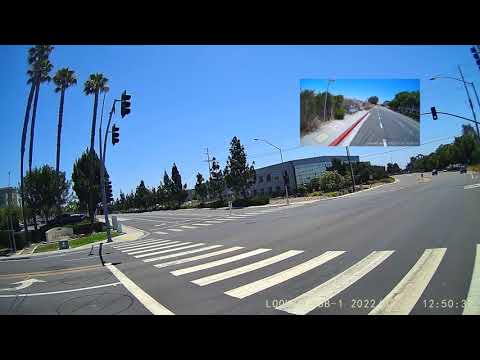 Biking Kearny Villa Rd from Clairemont Mesa Blvd to Aero Dr