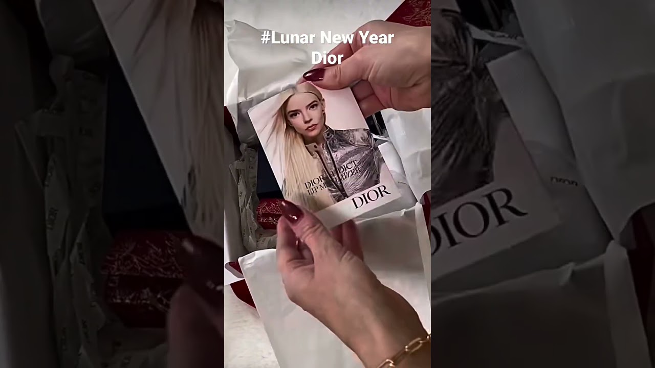 Dior Lunar new year red envelopes, red box, makeup, mitzah unboxing