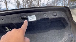 Nissan/Infiniti Trunk Latch Replacement