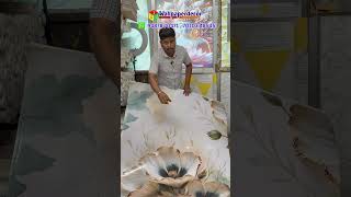 🌸 3D Flower Customized UV Marble Sheet | Luxury Wall Design ✨ #tamilnadu #kerala #karnataka #shorts