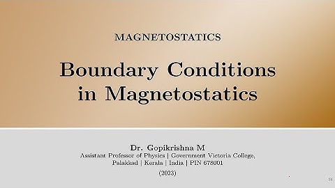 Boundary Conditions in Magnetostatics [7/7]