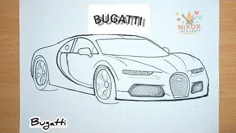 Bugatti car drawing // how to draw bugatti // Bugatti Chiron // Drawing skills // car drawing easy..