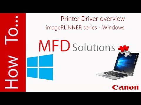 Change default settings Canon imageRUNNER Advance on Windows - MFD Solutions
