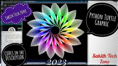 Python Turtle Graphics Tutorial for Absolute Beginners - Drawing a Spirographic