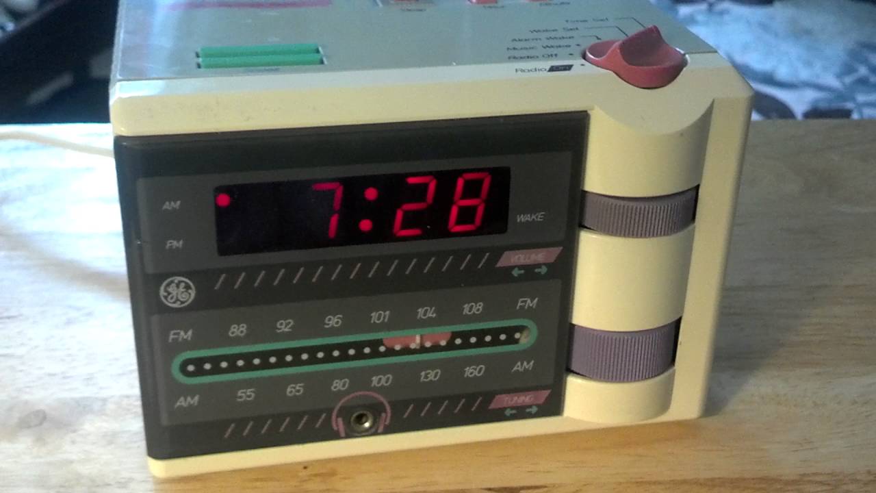 Vintage GE P'Jammer Clock Radio YouTube