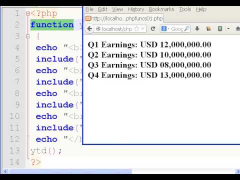 PHP Function YTD 10b
