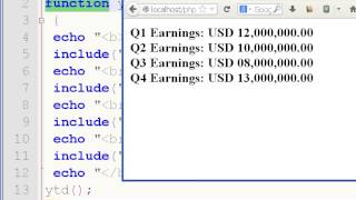 PHP Function YTD 10b