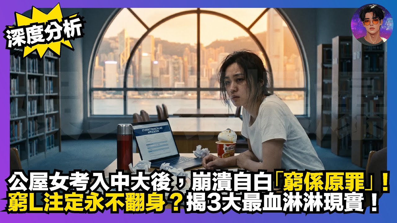 【深度分析】公屋女考入中大後，崩潰自白「窮係原罪」｜窮L注定永不翻身？｜揭3大最血淋淋現實｜娛樂爆爆爆