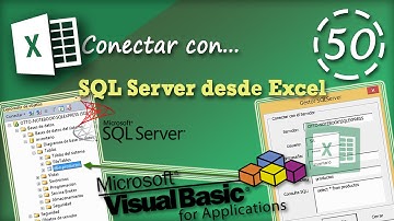 Conectar con SQL Server desde Excel | VBA Excel 2013 #50