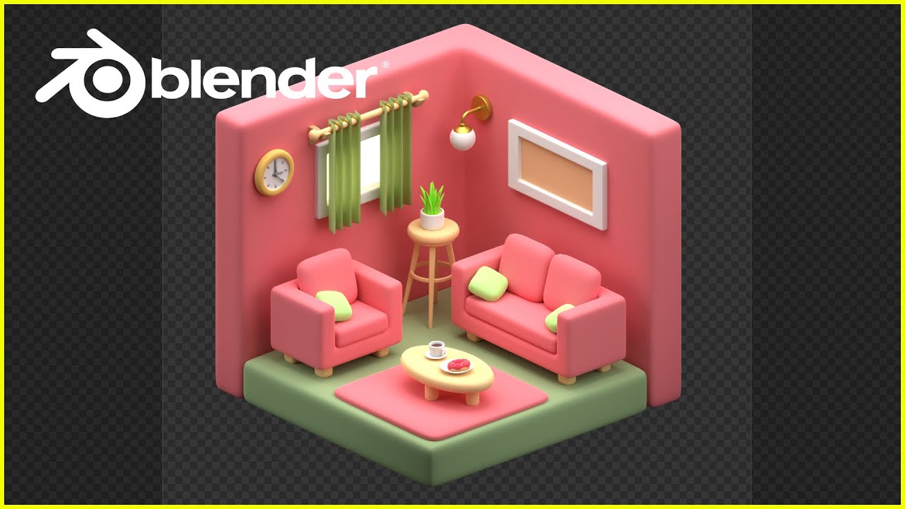 Blender 3D Beginner Tutorial: Smooth 3D Room YouTube