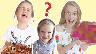 Pizza Challenge with Baby Karma! | Fizz Sisters