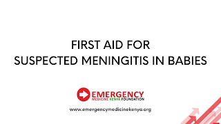 First Aid for Suspected Meningitis in Babies