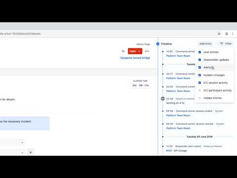 Opsgenie's Incident Timeline