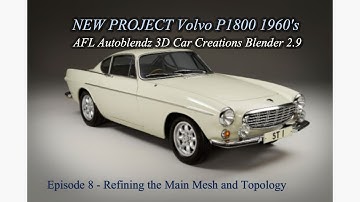 Blender Tutorial Car Modelling of a Volvo P1800 Ep 8 More refining of general shape
